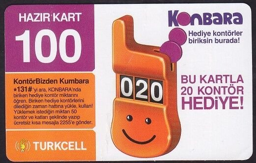 Turkcell Hazır Kart 100 Kontör 2008