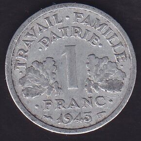 Fransa 1 Frank 1943