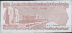 6.Emisyon 3.Tertip 20 Lira F39 617207 Çok Çok Temiz