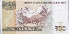 Peru 500 Soles 1987 Çilaltı Çil