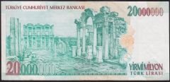 7.Emisyon 20 000 000 Lira G22 109643 Çok Temiz+
