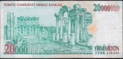 7.Emisyon 20 000 000 Lira K33 410119 Çok Temiz+