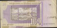 Makedonya 100 Dinar 2000 Çok Temiz