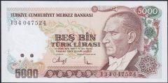 7.Emisyon 4.Tertip 5000 Lira I34 047524 Çil