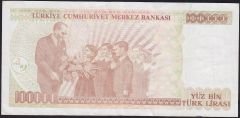 7.Emisyon 3.Tertip 100000 Lira I68 092068 Çok Temiz+
