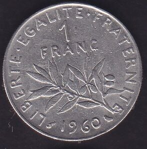 Fransa 1 Frank 1960