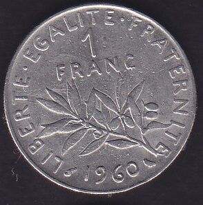 Fransa 1 Frank 1960
