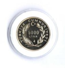 1992 Yılı 5000 Lira Yahudi Göçü 500. Yılı Hatıra Parası