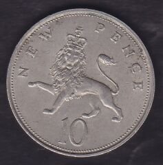 İngiltere 10 Pence 1968