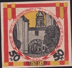 Almanya 50 Pfennig Notgeld 1921 Çil Filigranlı