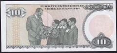 7.Emisyon 2.Tertip 10 Lira E71 317389 Çilaltı