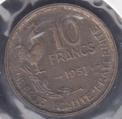 Fransa 10 Frank 1951