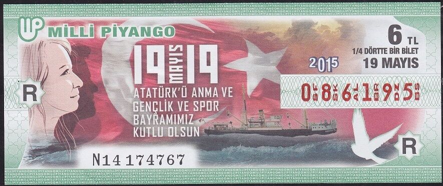 2015 19 Mayıs Çeyrek Bilet - R Serisi