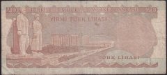 6.EMİSYON 2.TERTİP 20 LİRA C22 139131 TEMİZ