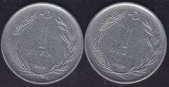1959 Yılı 1 Lira (Ters Düz Takım)