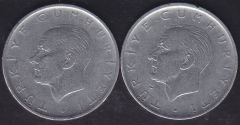 1959 Yılı 1 Lira (Ters Düz Takım)