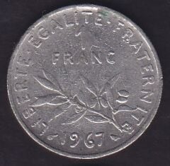 Fransa 1 Frank 1967