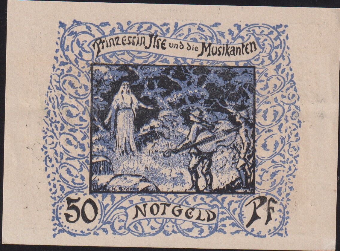 Almanya 50 Pfennig Notgeld 1921 Çil