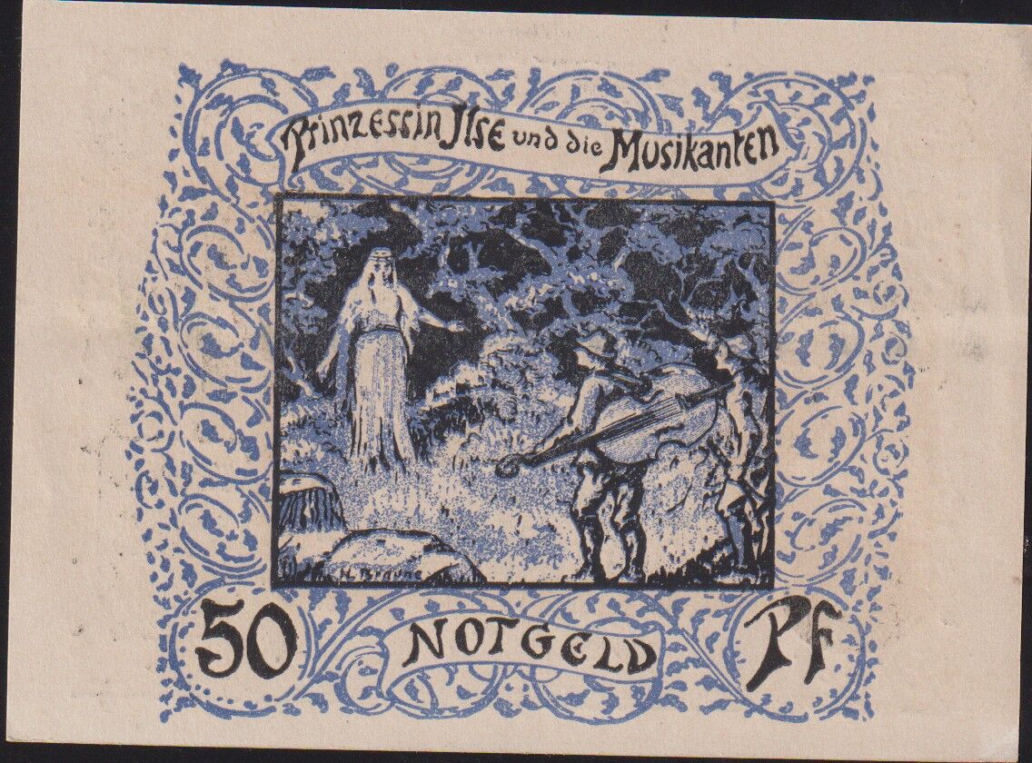 Almanya 50 Pfennig Notgeld 1921 Çil