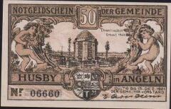 Almanya 50 Pfennig Notgeld 1921 Çil