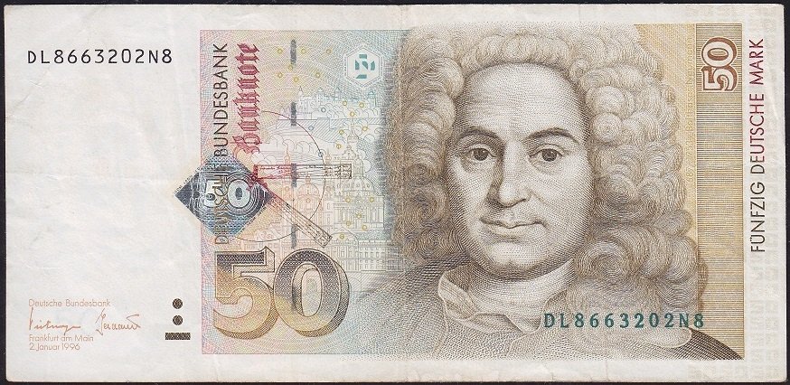 Almanya 50 Mark 1996 Çok Temiz+