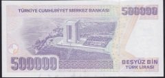 7.EMİSYON 4.TERTİP 500000 LİRA L74 447279 ÇİL