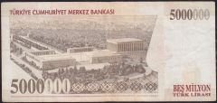7.Emisyon 5 000 000 Lira J05 248967 Çok Temiz