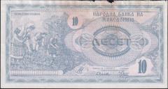 Makedonya 10 Dinar 1992 Haliyle
