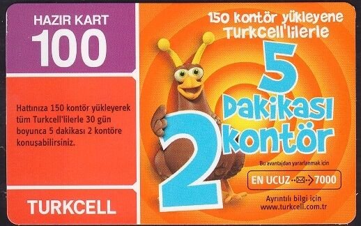 Turkcell Hazır Kart 100 Kontör 2010