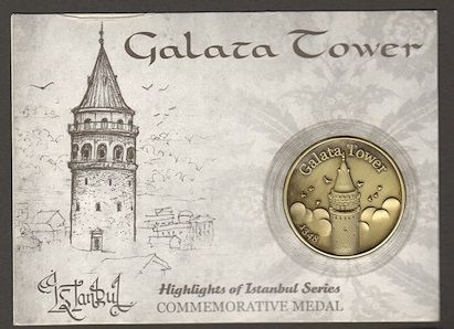 İstanbul Serisi Galata Kulesi  Hatıra Madalya