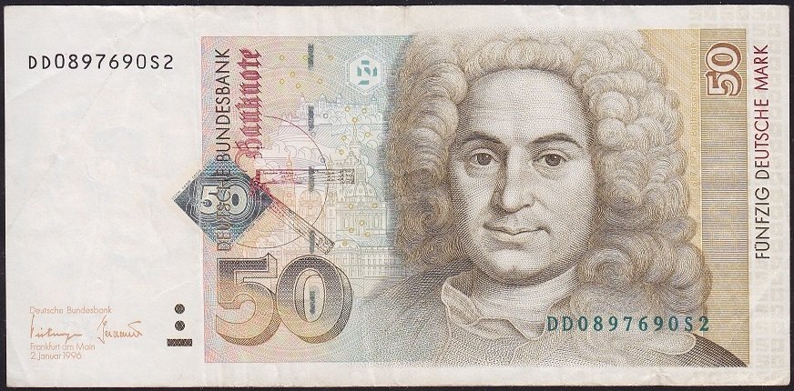 Almanya 50 Mark 1996 Çok Temiz+