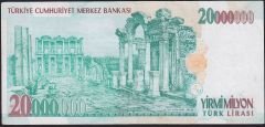 7.Emisyon 20 000 000 Lira F34 459467 Çok Temiz+