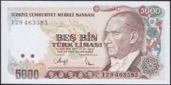 7.Emisyon 4.Tertip 5000 Lira I29 463585 Çil