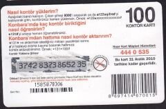 Turkcell Hazır Kart 100 Kontör 2010
