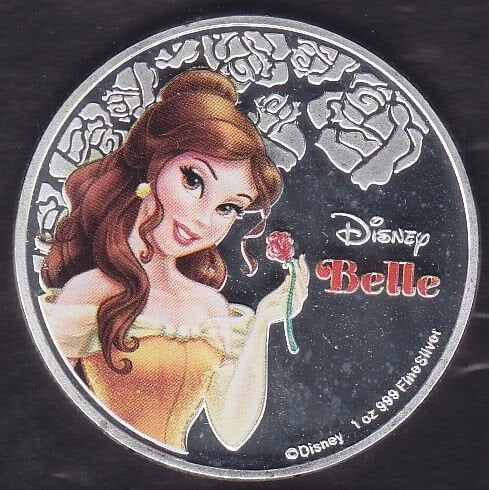 Yeni Zelanda Disney Belle 2020 Madalya Kapamada Çil 43 mm