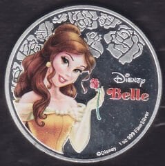 Yeni Zelanda Disney Belle 2020 Madalya Kapamada Çil 43 mm