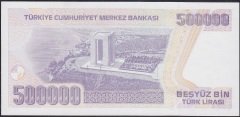 7.Emisyon 4.Tertip 500000 Lira J04 397325 Çil