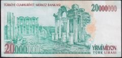7.Emisyon 20 000 000 Lira K66 859376 Çok Temiz+