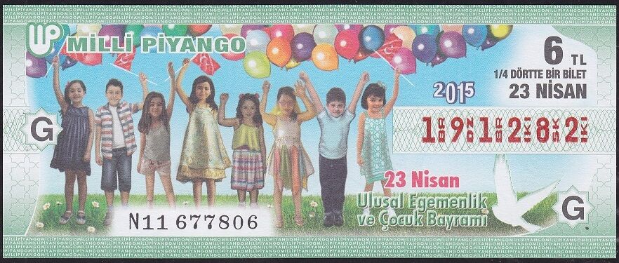 2015 23 Nisan Çeyrek Bilet - G Serisi
