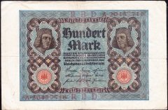 Almanya 100 Mark 1920 Çok Temiz +  8 Rakamlı ( R67b )