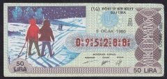 1980 9 OCAK ÇEYREK BİLET - A SERİSİ