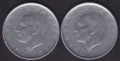1963 Yılı 1 Lira (Ters Düz Takım)
