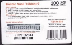 Turkcell Hazır Kart 100 Kontör 2008