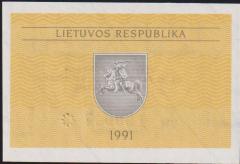 Litvanya 0.50 Talonas 1991 Çil Pick 31b