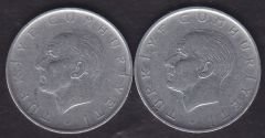 1964 Yılı 1 Lira (Ters Düz Takım)