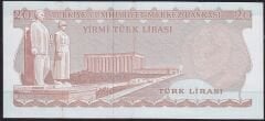 6.Emisyon 3.Tertip 20 Lira F29 011159 Çok Çok Temiz+