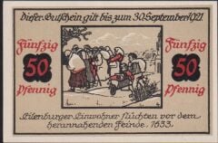 Almanya 50 Pfennig Notgeld 1921 Çil