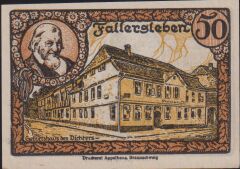 Almanya 50 Pfennig Notgeld 1921 Çil