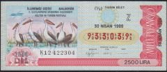 1988 30 Nisan Yarım Bilet - Z Serisi