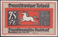 ALMANYA 75 PFENNİG NOTGELD 1921 ÇİL